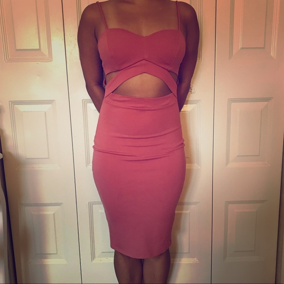 The Vintage Shop Dresses & Skirts - The Vintage Shop Pink Fitted Dress | Small